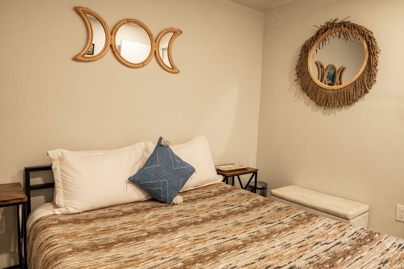 Bedroom 1 moon-themed details